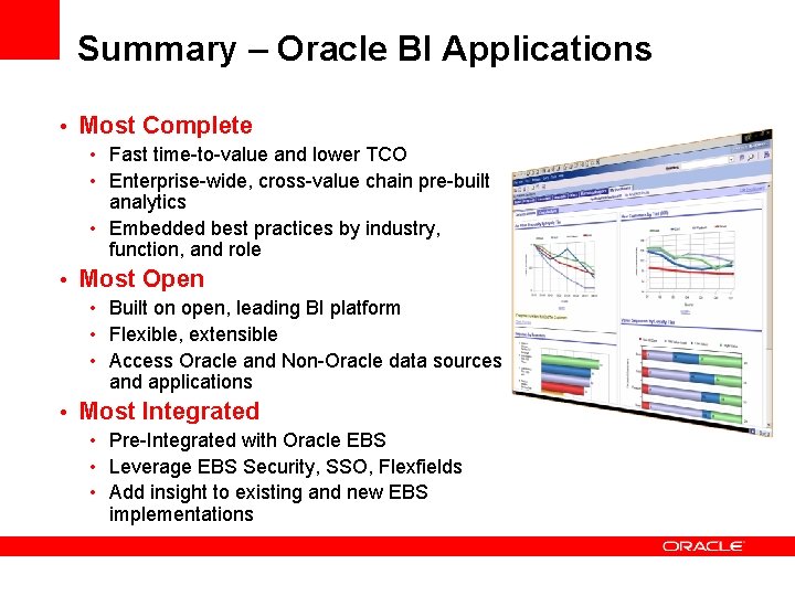 oracle business intelligence applications modules