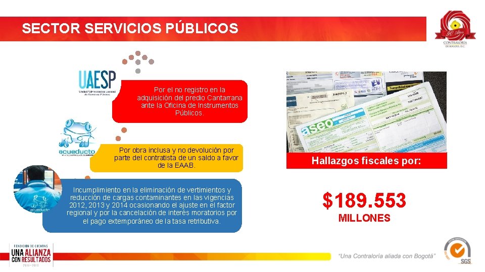 SECTOR SERVICIOS PÚBLICOS Por el no registro en la adquisición del predio Cantarrana ante