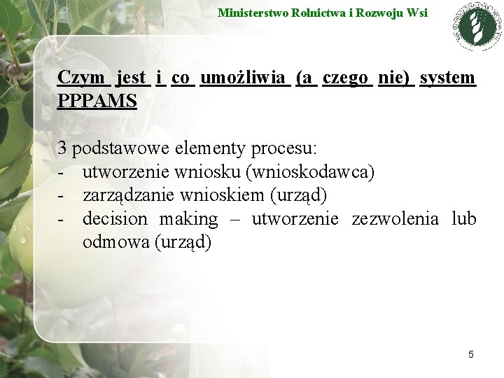 Ministerstwo Rolnictwa i Rozwoju Wsi Czym jest i co umożliwia (a czego nie) system