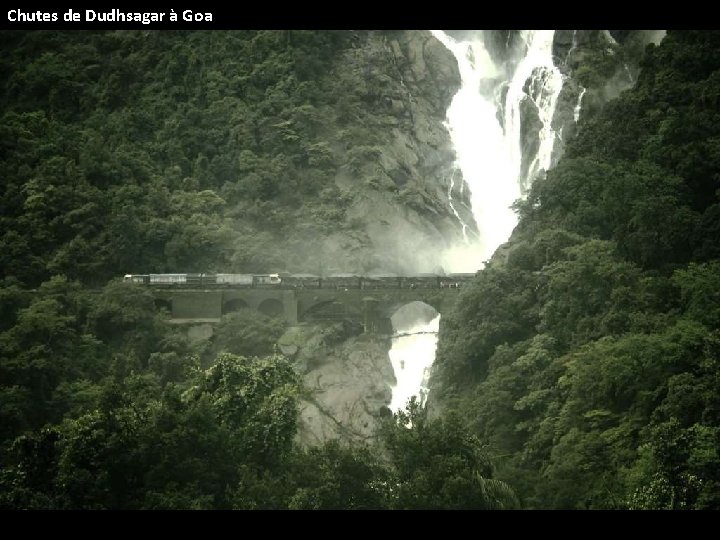 Chutes de Dudhsagar à Goa 