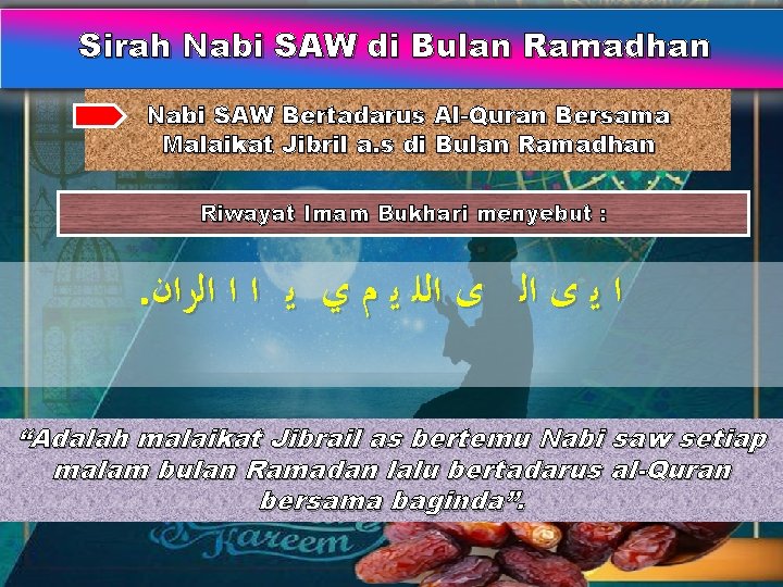 Sirah Nabi SAW di Bulan Ramadhan Nabi SAW Bertadarus Al-Quran Bersama Malaikat Jibril a.