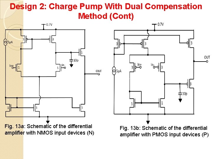 Design 2: Charge Pump With Dual Compensation Method (Cont) Fig. 13 a: Schematic of