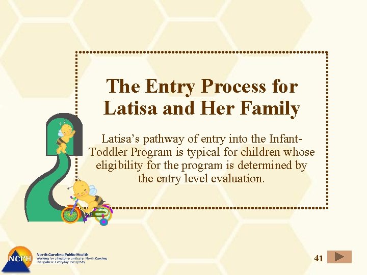 The Entry Process for Latisa and Her Family Latisa’s pathway of entry into the