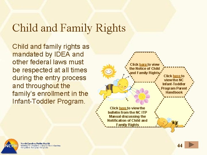 Child and Family Rights Child and family rights as mandated by IDEA and other