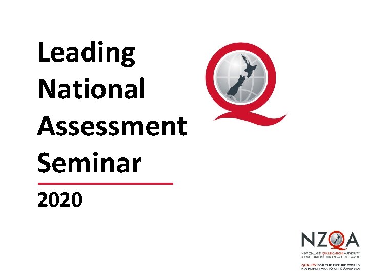 Leading National Assessment Seminar 2020 