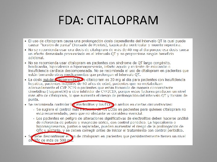FDA: CITALOPRAM 