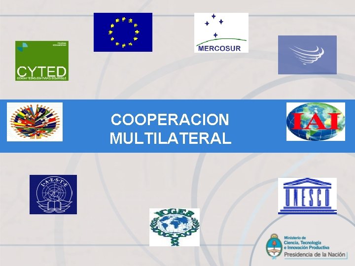 COOPERACION MULTILATERAL 