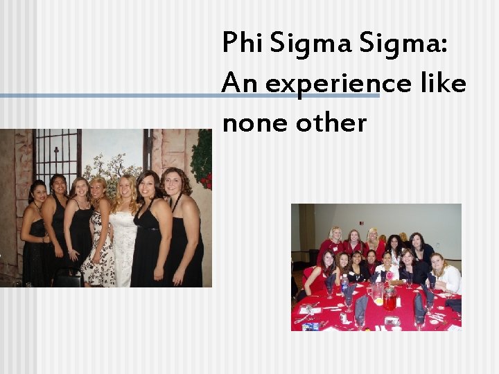 Phi Sigma: An experience like none other 