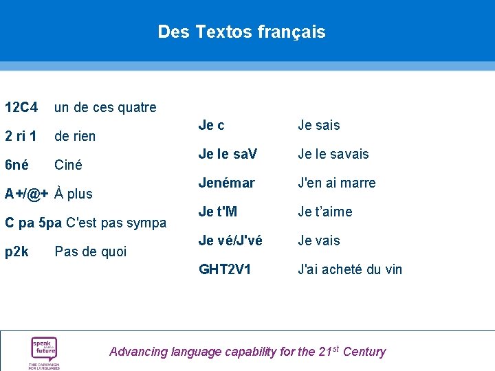 Des Textos français 12 C 4 un de ces quatre 2 ri 1 de Des Textos français 12 C 4 un de ces quatre 2 ri 1 de