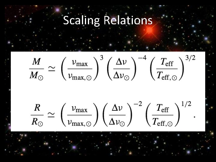 Scaling Relations 