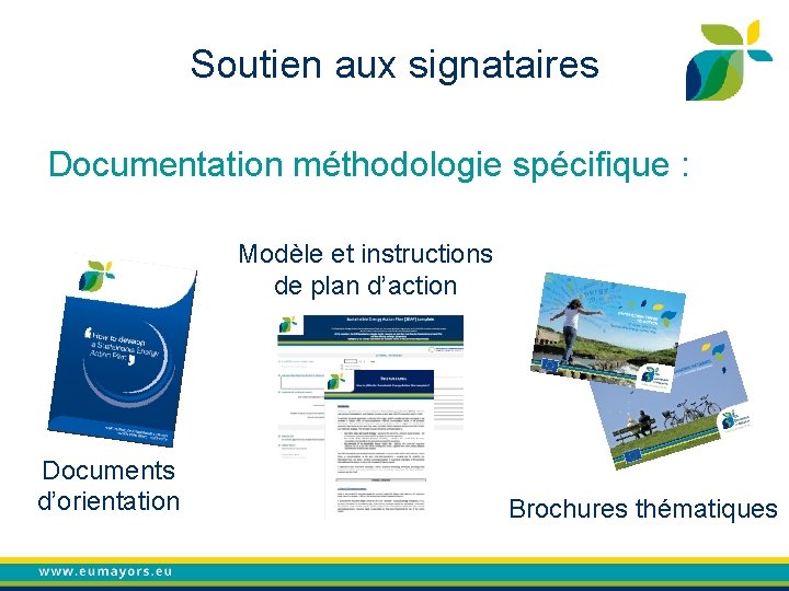 Soutien aux signataires Documentation méthodologie spécifique : Modèle et instructions de plan d’action Documents