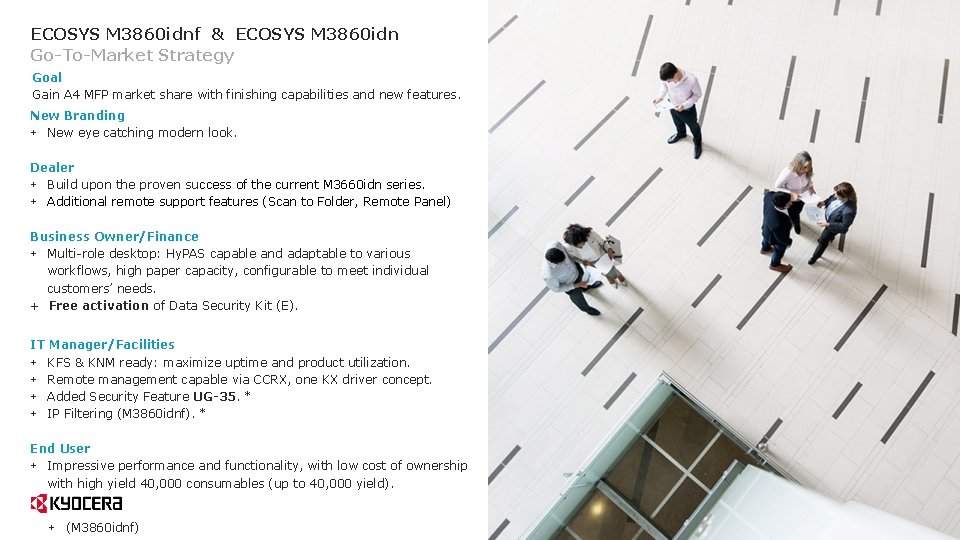 ECOSYS M 3860 idnf & ECOSYS M 3860 idn Go-To-Market Strategy Goal Gain A ECOSYS M 3860 idnf & ECOSYS M 3860 idn Go-To-Market Strategy Goal Gain A