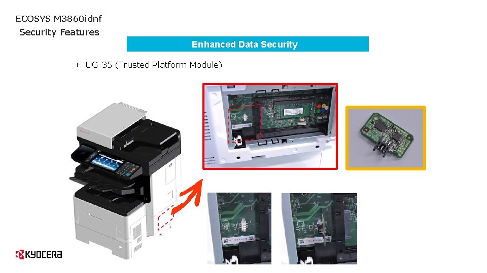 ECOSYS M 3860 idnf Security Features Enhanced Data Security + UG-35 (Trusted Platform Module) *Red:new ECOSYS M 3860 idnf Security Features Enhanced Data Security + UG-35 (Trusted Platform Module) *Red:new