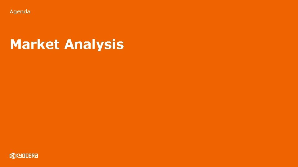 Agenda Market Analysis Agenda Market Analysis