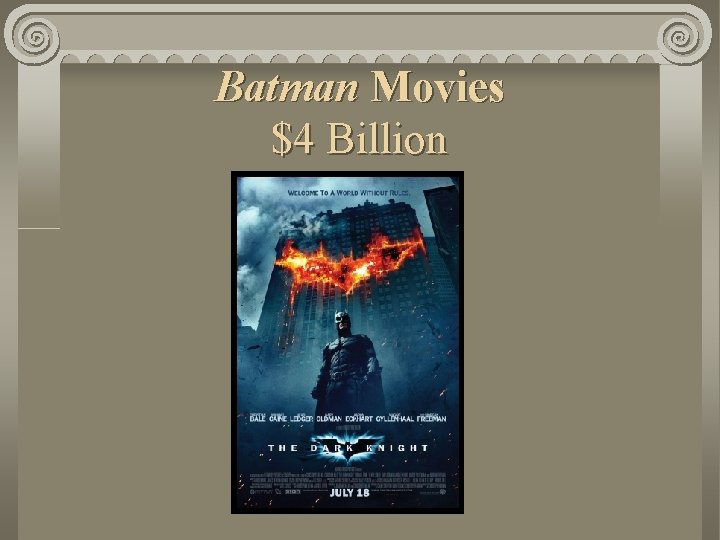 Batman Movies $4 Billion 