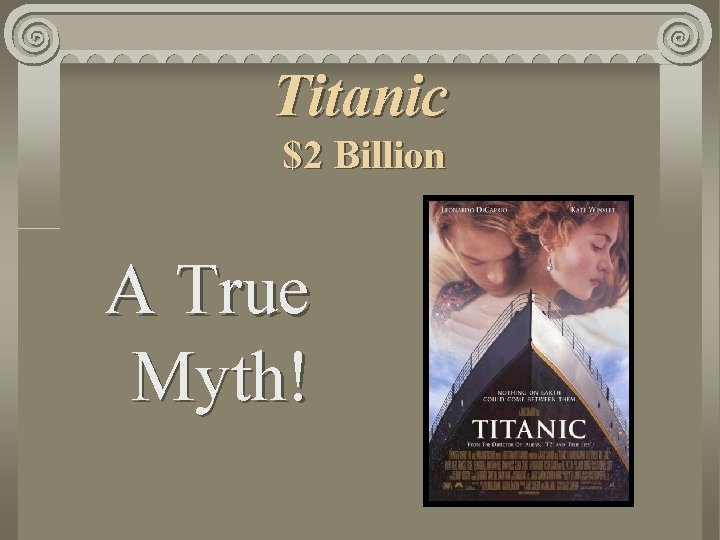 Titanic $2 Billion A True Myth! 