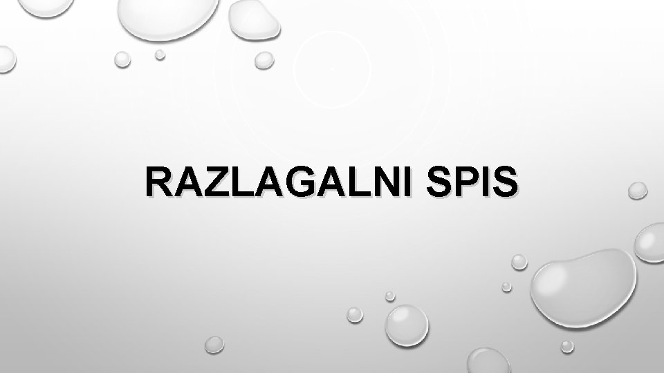 RAZLAGALNI SPIS 