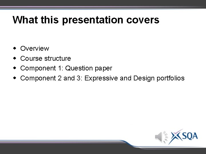 What this presentation covers w w Overview Course structure Component 1: Question paper Component What this presentation covers w w Overview Course structure Component 1: Question paper Component