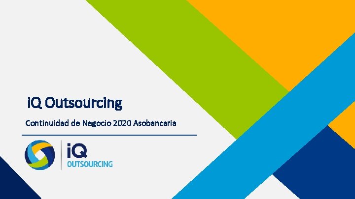 i. Q Outsourcing Continuidad de Negocio 2020 Asobancaria 