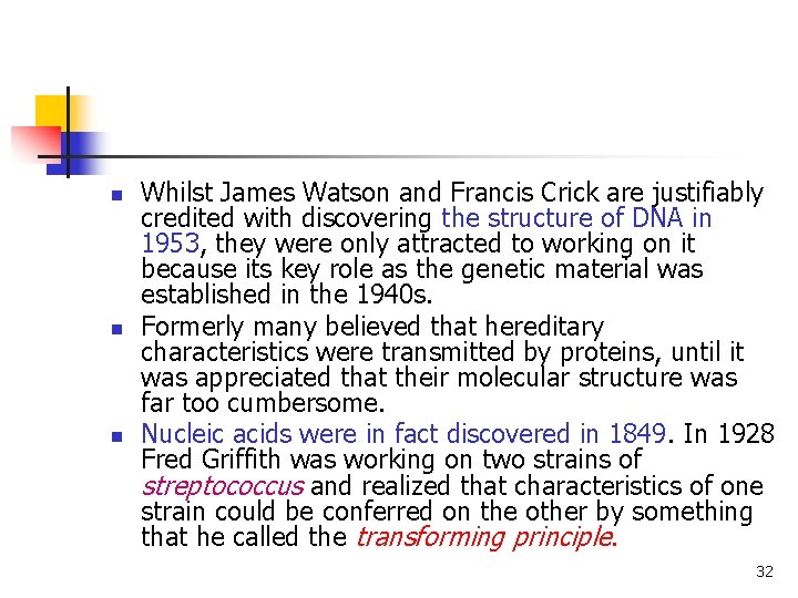 n n n Whilst James Watson and Francis Crick are justifiably credited with discovering n n n Whilst James Watson and Francis Crick are justifiably credited with discovering