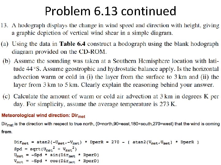 Problem 6. 13 continued 