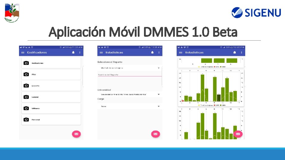 Aplicación Móvil DMMES 1. 0 Beta Aplicación Móvil DMMES 1. 0 Beta