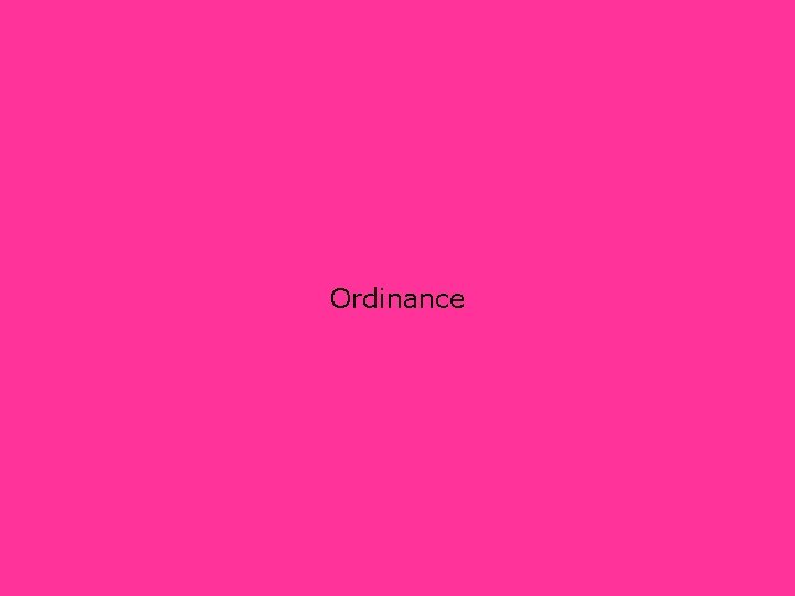 Ordinance 