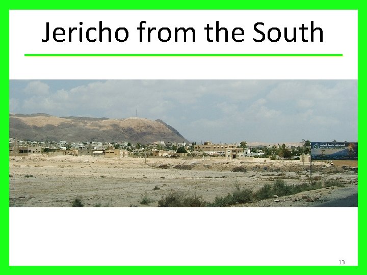 Jericho from the South 13 