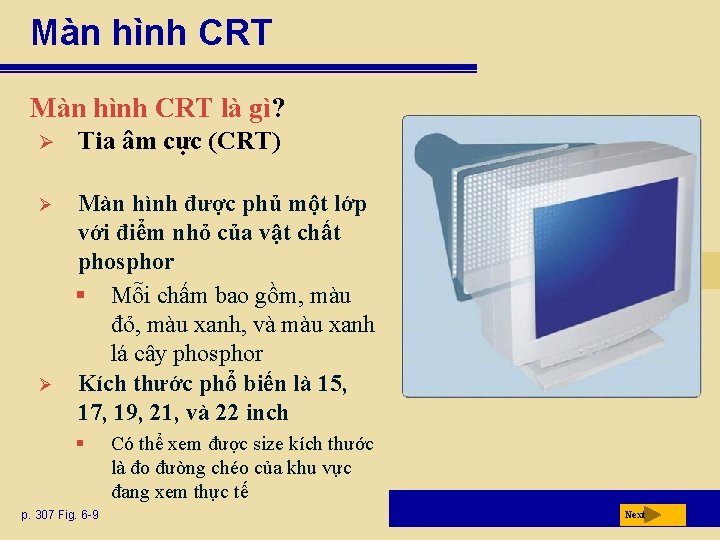 Màn hình CRT là gì? Ø Tia âm cực (CRT) Ø Màn hình được