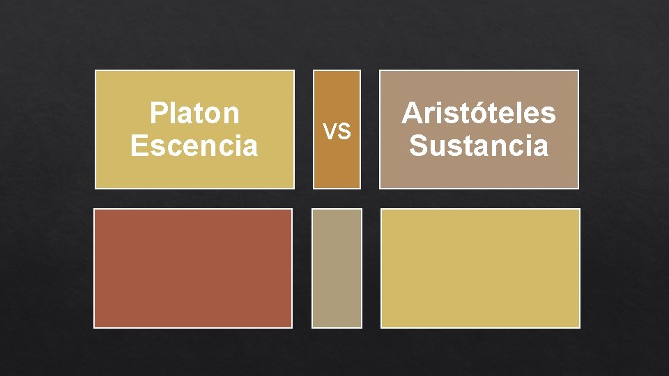 Platon Escencia vs Aristóteles Sustancia 