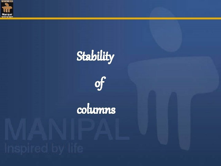 Stability of columns 