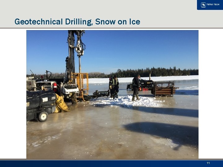 Geotechnical Drilling, Snow on Ice 11 