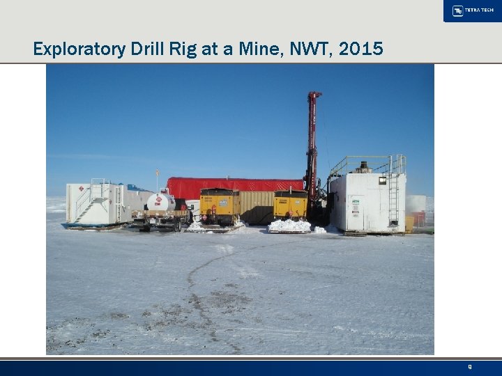 Exploratory Drill Rig at a Mine, NWT, 2015 9 