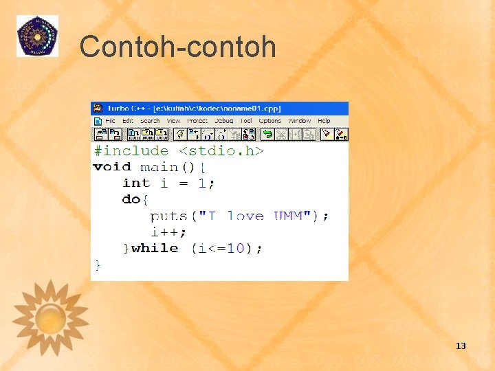 Contoh-contoh 13 