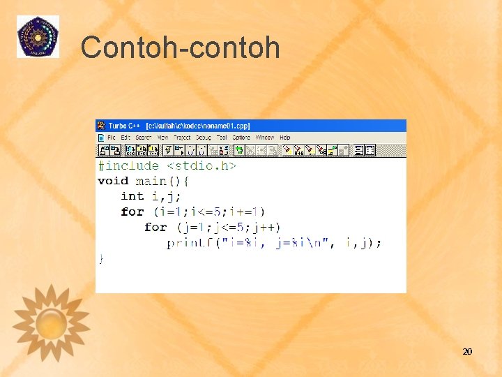 Contoh-contoh 20 