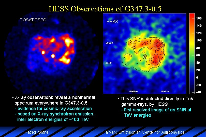HESS Observations of G 347. 3 -0. 5 ROSAT PSPC • X-ray observations reveal