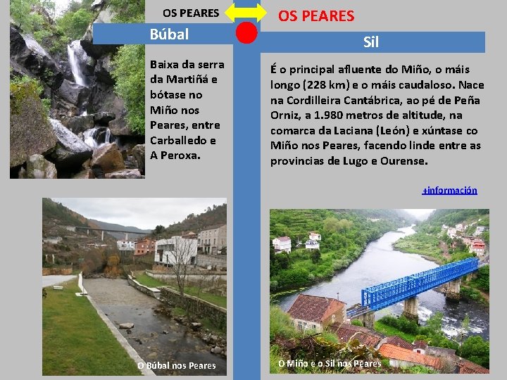 OS PEARES Búbal Baixa da serra da Martiñá e bótase no Miño nos Peares,