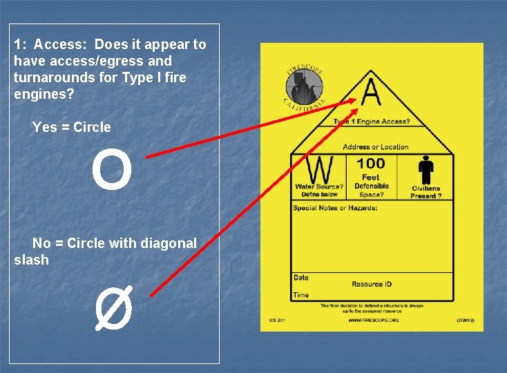 1: Access: Does it appear to have access/egress and turnarounds for Type I fire