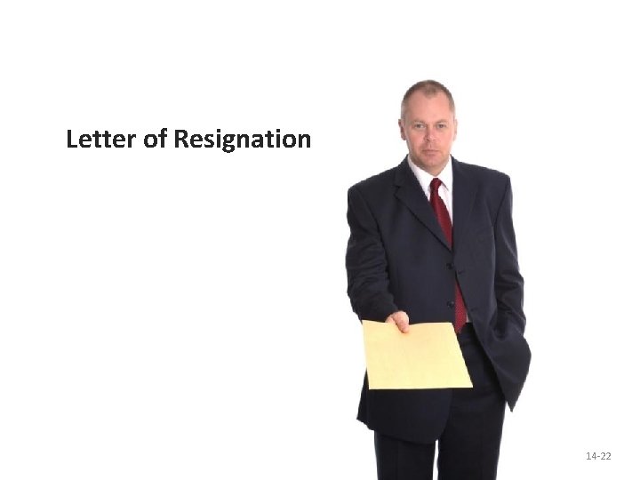 Letter of Resignation 14 -22 