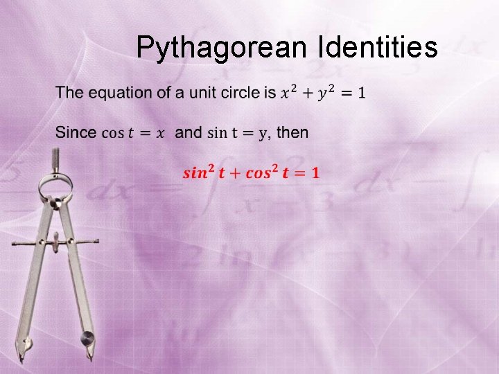 Pythagorean Identities 