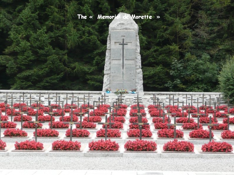 The « Memorial de Morette » 