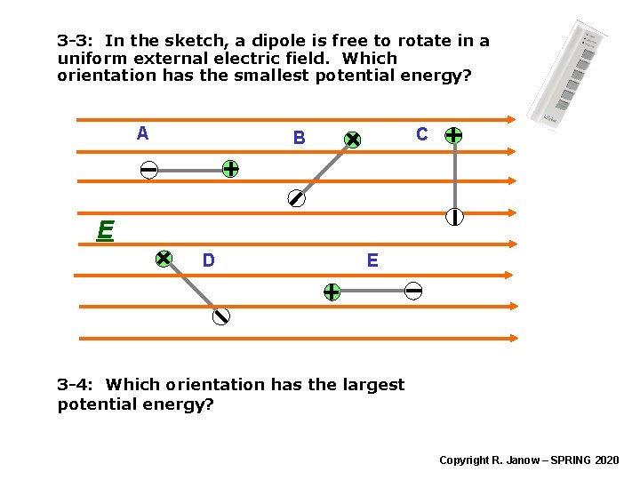 Physics 121 Electricity and Magnetism Lecture 3 Electric