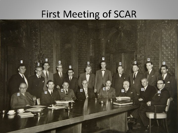 First Meeting of SCAR 