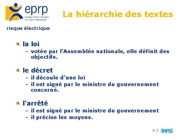 La hiérarchie des textes risque électrique la loi – votée par l'Assemblée nationale, elle