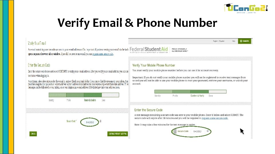 Verify Email & Phone Number 841832 