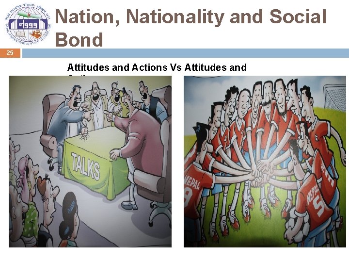 25 Nation, Nationality and Social Bond Attitudes and Actions Vs Attitudes and Action 