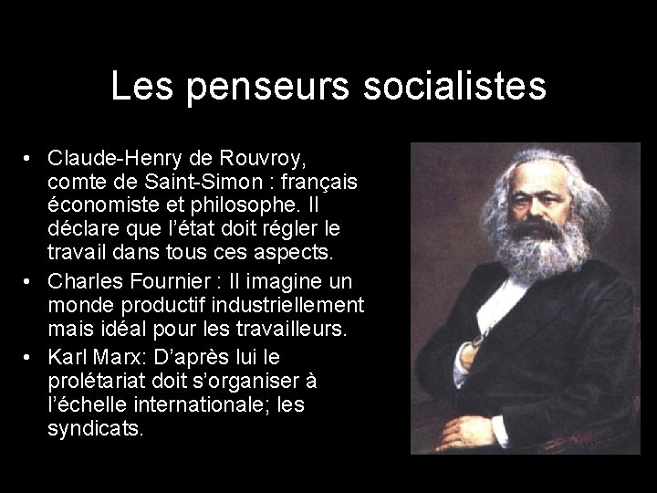 Les penseurs socialistes • Claude-Henry de Rouvroy, comte de Saint-Simon : français économiste et
