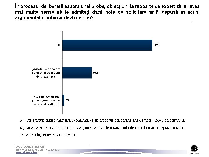 În procesul deliberării asupra unei probe, obiecţiuni la rapoarte de expertiză, ar avea mai