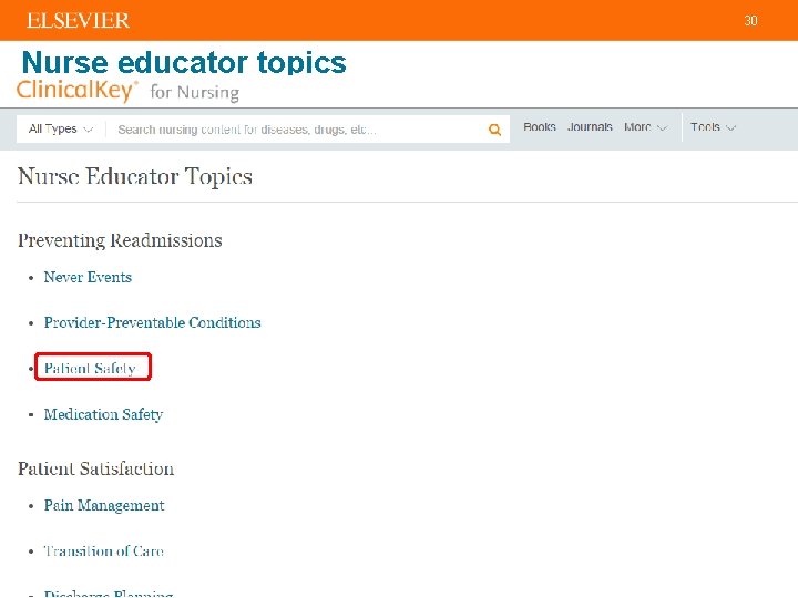 30 Nurse educator topics 