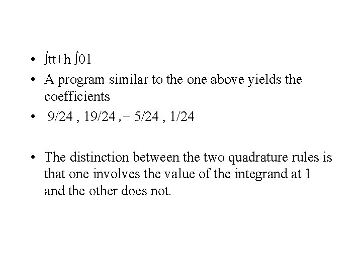  • tt+h 01 • A program similar to the one above yields the